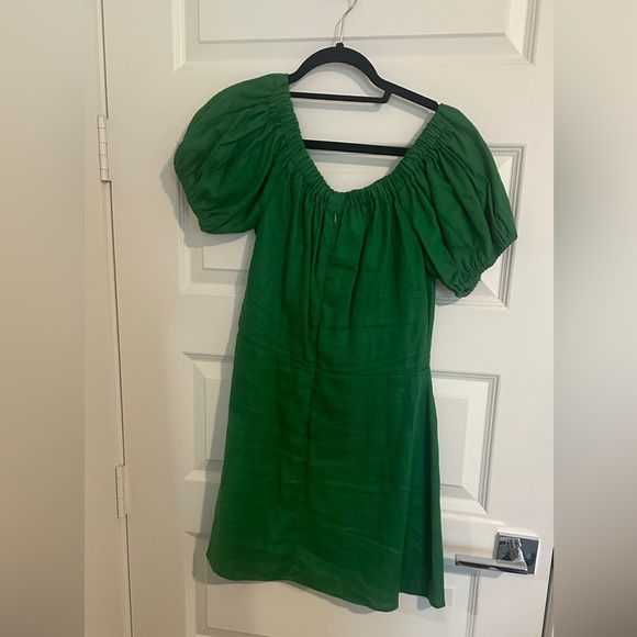 Reformation Bowie Green Mini Dress - Picture 3 of 4